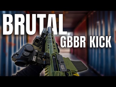 Using the Noveske Ghetto Blaster in Airsoft - Brutal GBBR Recoil