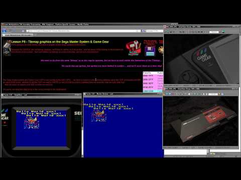 Z80 Assembly Programming Lesson P8 - Tilemap graphics on the Sega Master System & Game Gear