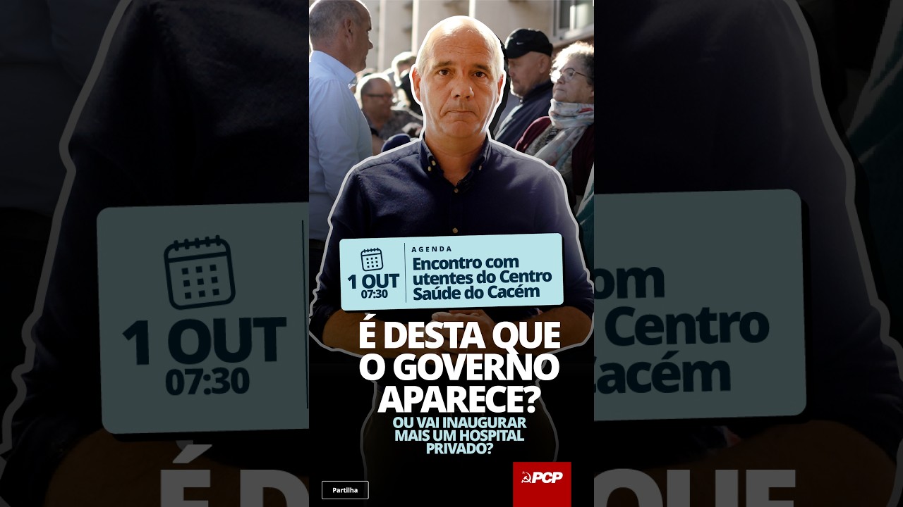 1 de Outubro: voltamos ao Centro de Saúde do Cacém