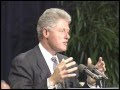 President Clinton At Heads Of State Reception 1995