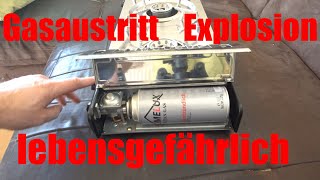 HOMELUX Gaskocher Edelstahl Campingkocher 2 flammig