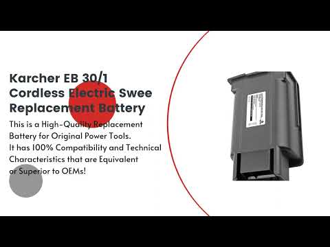 Replacement Battery for Karcher EB 30-1 Cordless Electric Swee