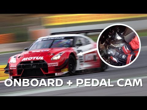 GT-R NISMO GT3 @ BARCELONA: PEDAL CAM + ONBOARD