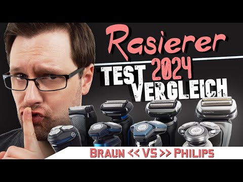 Rasierer Test 2024 ► 8 Geräte im großen Vergleichstest ✅ Duell der Markenriesen: Braun VS. Philips