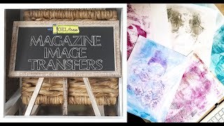 Gel Press 1-Step Fashion Magazine Image Transfers by Sally Lynn MacDonald