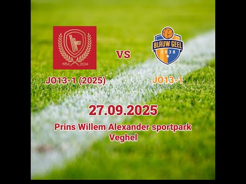 vv Bennekom JO13-1 vs Blauw Geel '38 JO13-1 (27.09.2025)