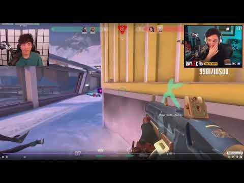 RAYC'S POV on Sykkuno FLYING in INSANE SKILLS in Valorant    That Was SOO COOL!