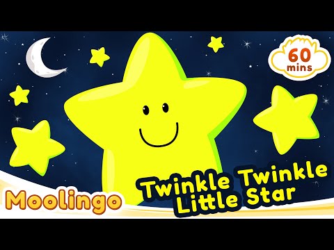 Twinkle Twinkle Little Star 1 hour - Toddler Songs with Monkey Moolingo Video