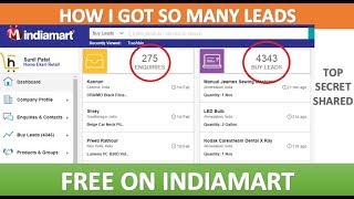 How To Get So Many Free Leads In Indiamart