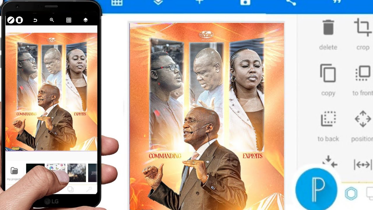 Church Flyer Design in Pixellab || Graphic Design Tutorial