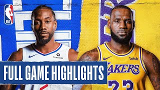 Download the video "CLIPPERS at LAKERS | FULL GAME HIGHLIGHTS | July 30, 2020"