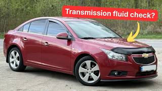 2010-2015 Chevy Cruze transmission fluid level check trick