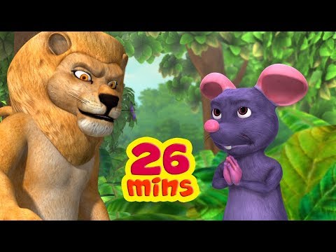 शेर और चूहे की कहानी and much more | Hindi Stories for Children | Infobells