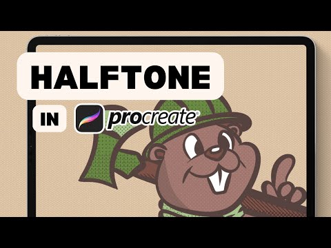 How to Make Halftone Brushes for Procreate | How to make Halftone Images in Procreate