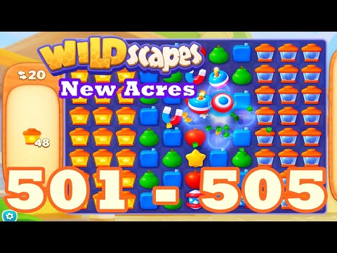 Wildscapes: New Acres Level 501 - 505 HD | 3 match | android | 502 | 503 | 504 | IOS【GameGo Game】