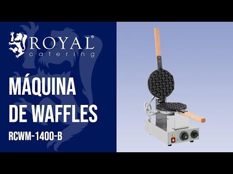 vídeo - Máquina de waffles - waffles de bolhas - 1415 W