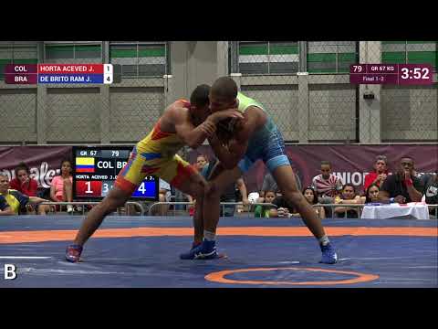 GOLD GR - 67 kg: J. HORTA ACEVED (COL) v. J. DE BRITO RAM (BRA)