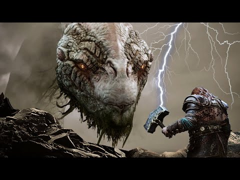 Thor Send World Serpent Back In Time Scene - God Of War Ragnarok