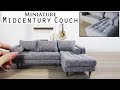 DIY Miniature Sectional Couch With Chaise