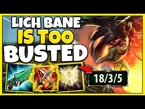 LICH BANE AKALI CAN ONE-SHOT ANYTHING! (ABSURD DAMAGE BOOST!!!) - League of Legends
