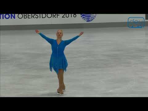 Katrin Frank. Oberstdorf 2018. Bronze Ladies I FS. 15 place