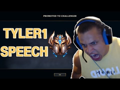 TYLER 1 HITS CHALLENGER SPEECH W/ Twitch Chat
