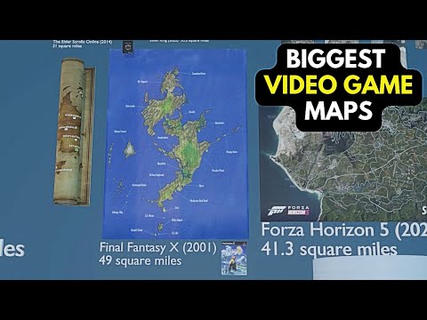 BIGGEST Video Game Maps Size Comparison 2023 | MagnitudeLux