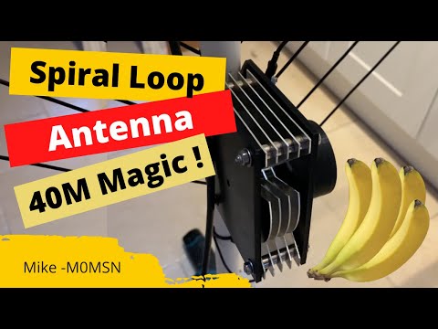 HAM RADIO: 40M Spiral Magnetic Loop Antenna. Build a Loop antenna