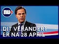 Nederland na 28 april: scholen open, maar horeca blijft dicht | NU.nl