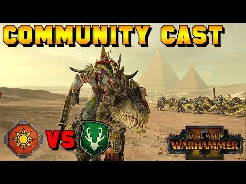 HORNED ONES GONE WILD! Ares (Wood Elves) vs. Felkon (Lizardmen) | Total War: Warhammer 2