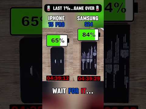 🪫😳 SAMSUNG S24 vs iPHONE 15 PRO BATTERY TEST!! 😳🪫