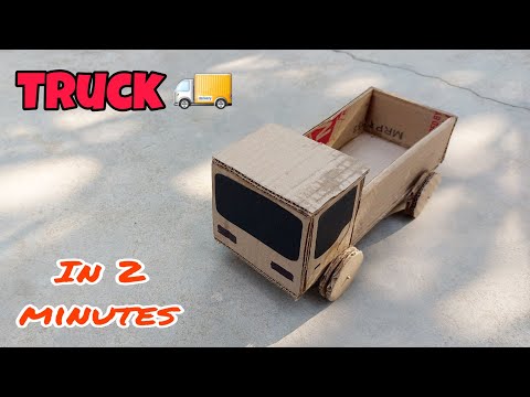 How To Make RC Tipper Truck From Cardboard || Very Simple || The Crafts Crew