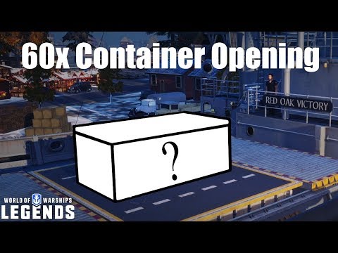 60x Container Opening - World of Warships Legends