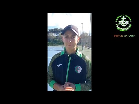 Inès Ibbou tenniswoman de 23 ans, ex championne d'Afrique junior, Détentrice de l'ITF d'Oran ,