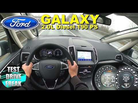 2021 Ford Galaxy 2.0 EcoBlue 190 PS TOP SPEED AUTOBAHN DRIVE POV