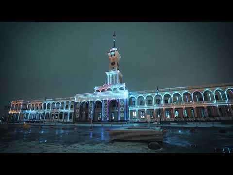 ARCHITECTURAL LASER MAPPING AT THE NORTHERN RIVER STATION IN MOSCOW | dreamlaser