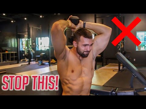 How To PROPERLY Overhead Dumbbell Tricep Extension | 3 Muscle Gain Variations