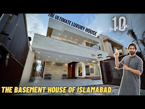 SEMI-BASEMENT 10 Marla 'THE PREMIUM TRAVERTINE' House For Sale in Bahria Islamabad