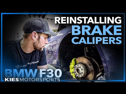 🔧 BMW F30 Front Brake Caliper Rebuild and Reinstallation - Post Powder Coating (Easy F30 BMW Mod)