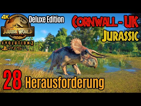 Jurassic World Evolution 2: Herausforderung #28 • Cornwall - UK [Jurassic] • Wiederaufbau des Parks