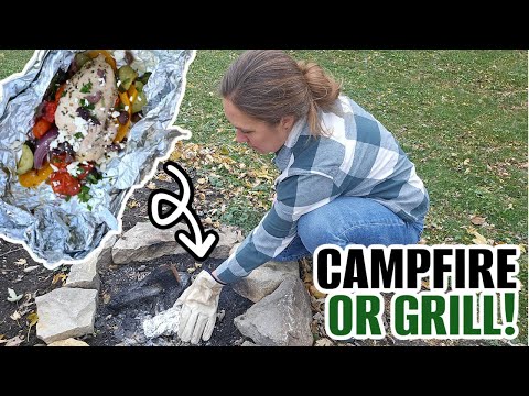 Easy Chicken Foil Packet Dinner (Cook over the Campfire, Grill, or in the Oven!)