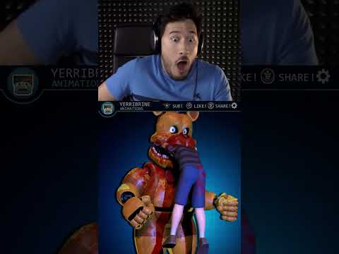 @markiplier reacts to the animated Bite of 83 Fredbear animation by Yerribrine
