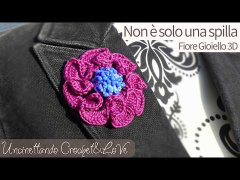 Mehr als nur eine Brosche: 3D-Häkelblumen-Schmuckstück | Einfache Anleitung