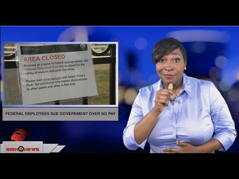 Federal employees sue government over no pay (ASL - 1.1.19)