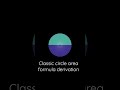 Circle Area Derivation (visual proof)