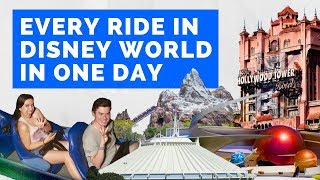 EVERY RIDE IN DISNEY WORLD IN ONE DAY (WDW47 CHALLENGE) || Olaf and Olivia