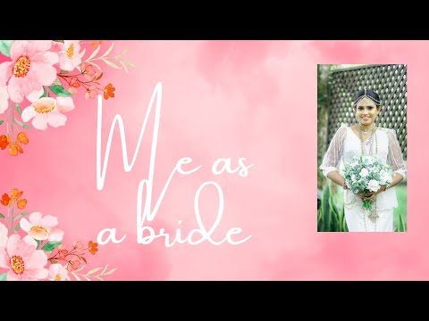 Me as a bride 🙈| makeuP | wedding#upeksha shanu fernando