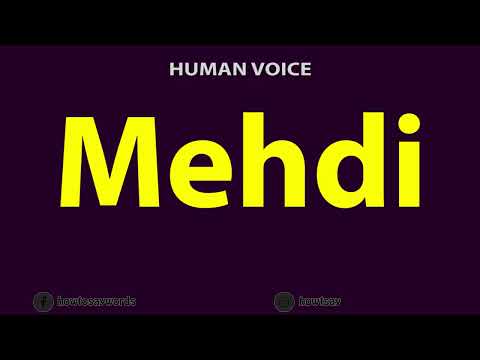 How to Pronounce Mehdi