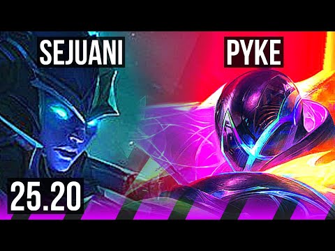 SEJUANI & Xayah vs PYKE & Vladimir (SUP) | NA Master | 25.20