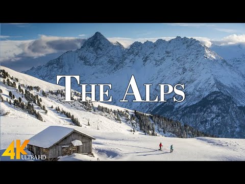 Winter The Alps 4K Ultra HD • Enchanting Winter Alps, Scenic Relaxation Film with Calming Music.
